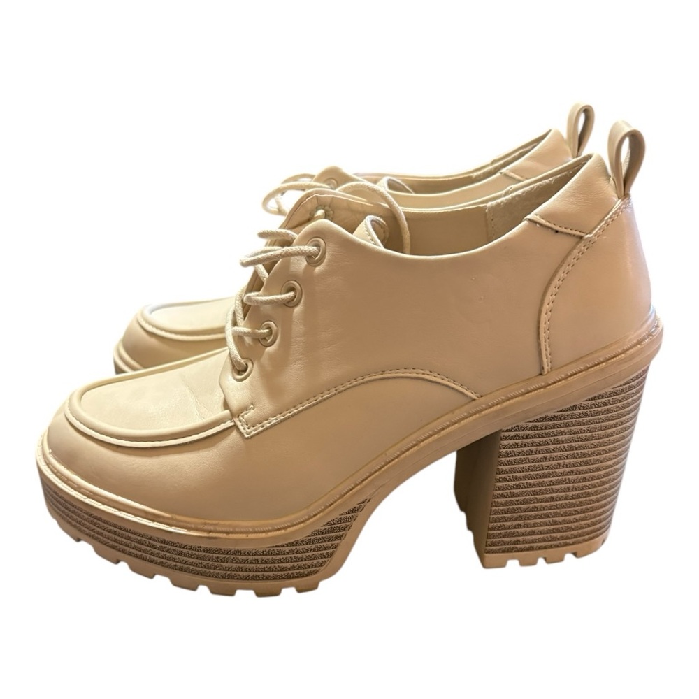 Forever 21 women's platform heeled oxfords. - Picture 4 of 7